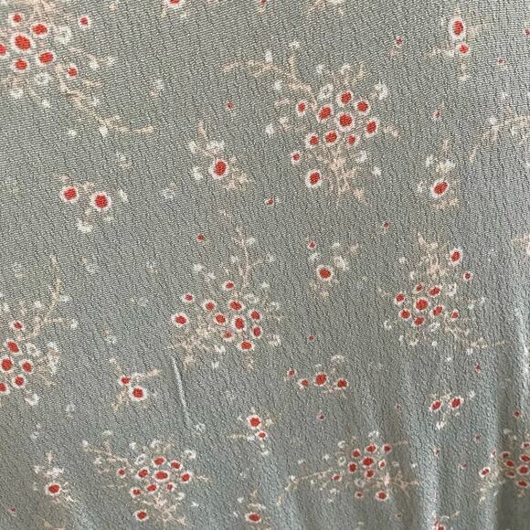 Gap Size Medium M Wrap Maxi Dress Floral Print Green - Picture 4 of 6